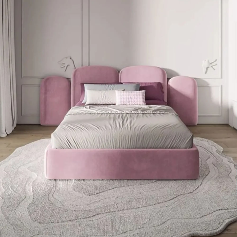 CAMA BOX TARIMA DUSK 2 PLAZAS ROSA