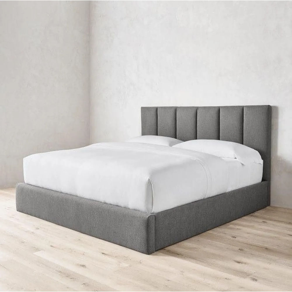 CAMA BOX TARIMA DECO 1.5 PLAZAS GRIS