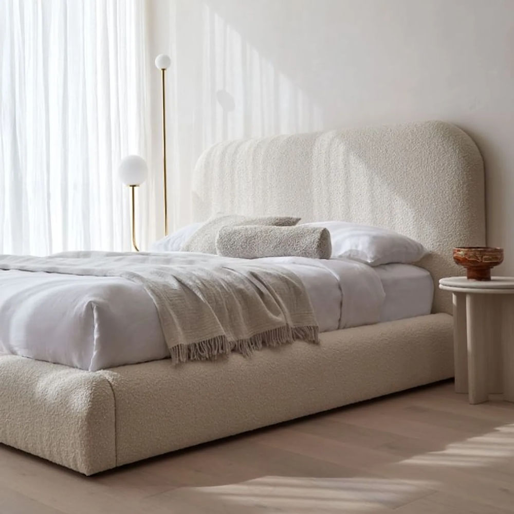CAMA BOX TARIMA NUD QUEEN BEIGE