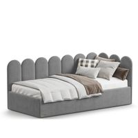 CAMA BOX TARIMA INFANTIL GRIS 1.5 PLAZAS