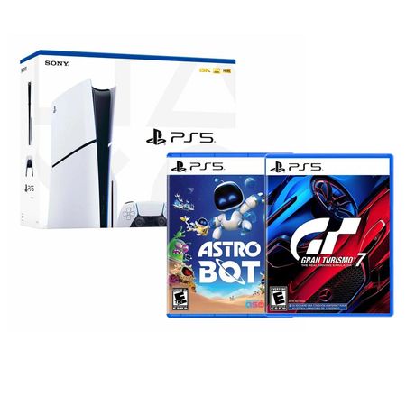 Consola Playstation 5 Slim Con Lector De Discos + Astro Bot + Gran turismo 7