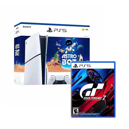 Consola Playstation 5 Slim Con Lectora Bundle Astrobot 1TB + Gran turismo 7