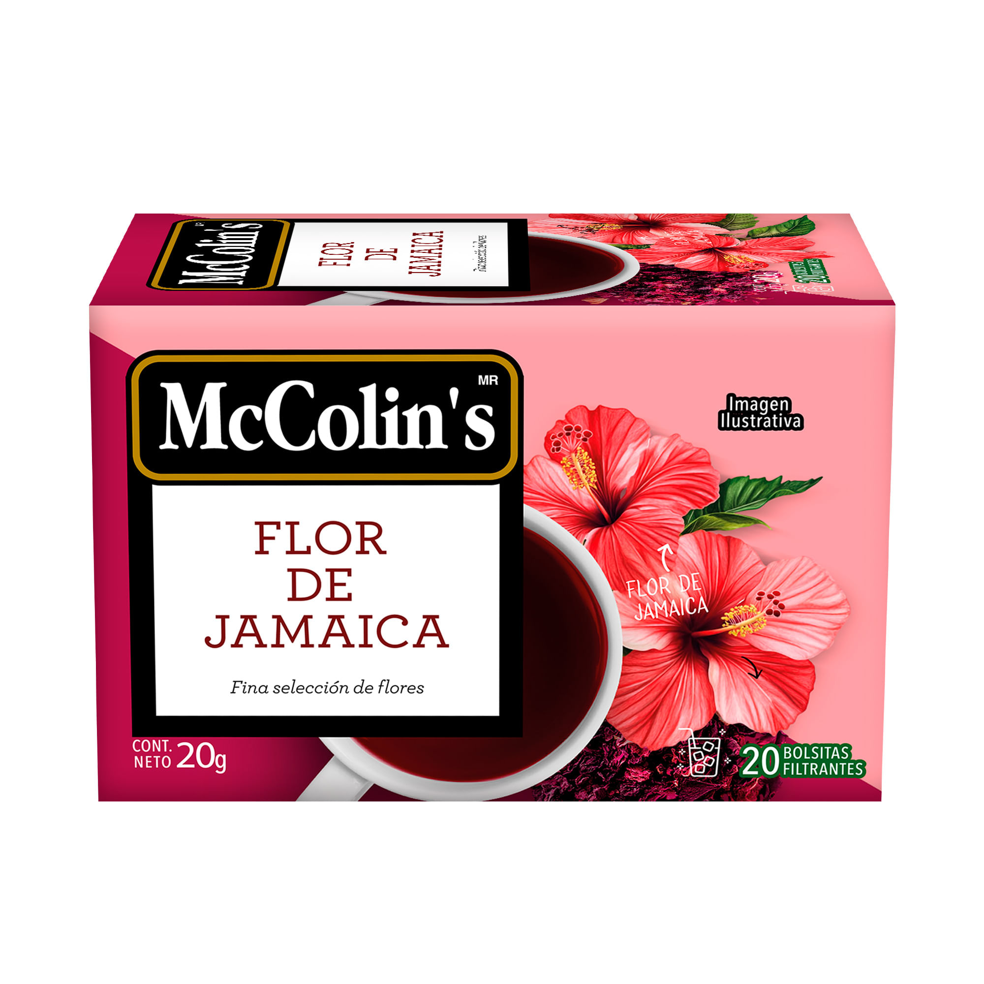 Infusión Flor de Jamaica MC COLINS Caja 20un