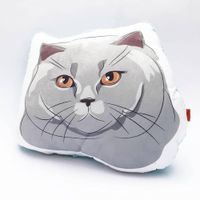 Almohada Decorativa - Qala Diseño - Gato Gris