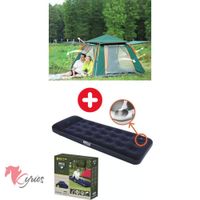 Carpa Modelo Aire Libre Para 6 Personas + Colchón De1 Plaza BEIGE