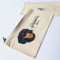 Cartuchera Bordada - Qala Diseño - Perro Salchicha Negro