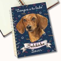 Cuaderno A5 - Qala Diseño - Perro Salchicha M Dachshund