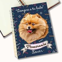 Cuaderno A5 - Qala Diseño - Perro Pomerania