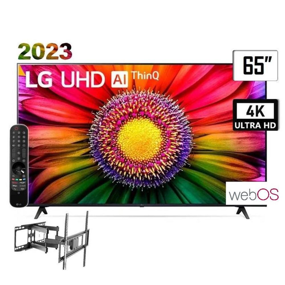 TELEVISOR SMART 65"" LG UR7300 4KUHD 2023 + CONTROL MAGIC + RACK