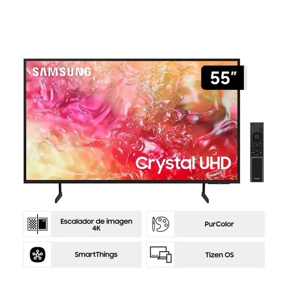 TELEVISOR SAMSUNG 55 CRYSTAL UHD 4K DU7000 + RACK