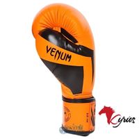 Guantes De Box Venum 6onz Color Naranja  Con Estuche  + Bucal Venum