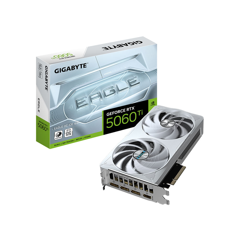 Tarjeta Gráfica GIGABYTE GeForce RTX 5060 Ti 16GB OC - Rendimiento Superior y Eficiencia Energética