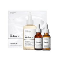 SET THE BRIGHT SET CON ÁCIDO GLICÓLICO, ALFA ARBUTINA Y CAFEÍNA THE ORDINARY