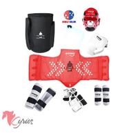 Kit De Protección Para Taekwondo Numero 1 ROJO