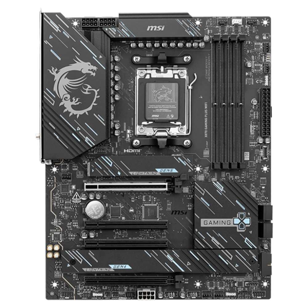 Motherboard MSI X870 GAMING PLUS WIFI, Chipset AMD X870, Socket AMD AM5, ATX