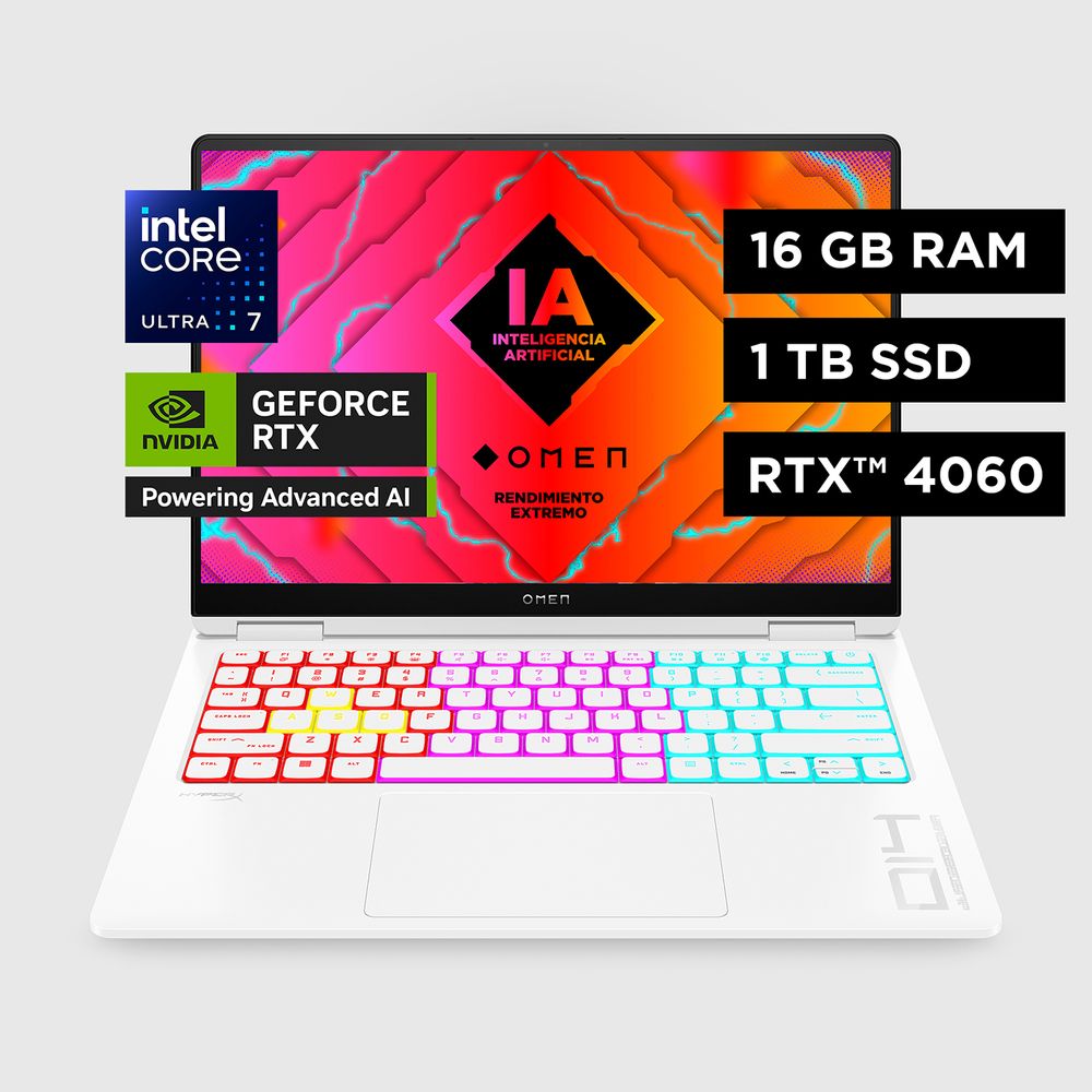 Laptop HP 14-fb0000la OMEN2.8KOLE CoreU7-155H RTX4060 16GB RAM 1TB SSD 14""