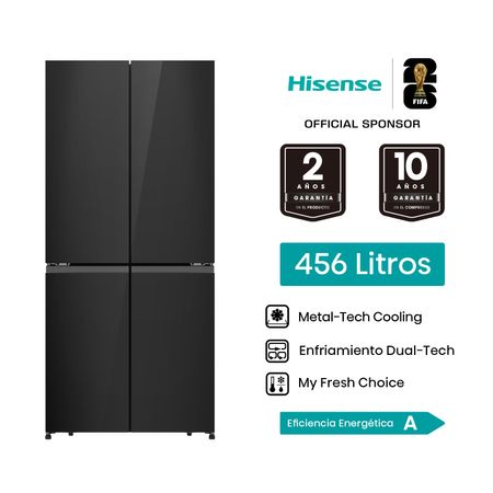 Refrigeradora Hisense French Door 456L RQ5P470NE1A  Gris