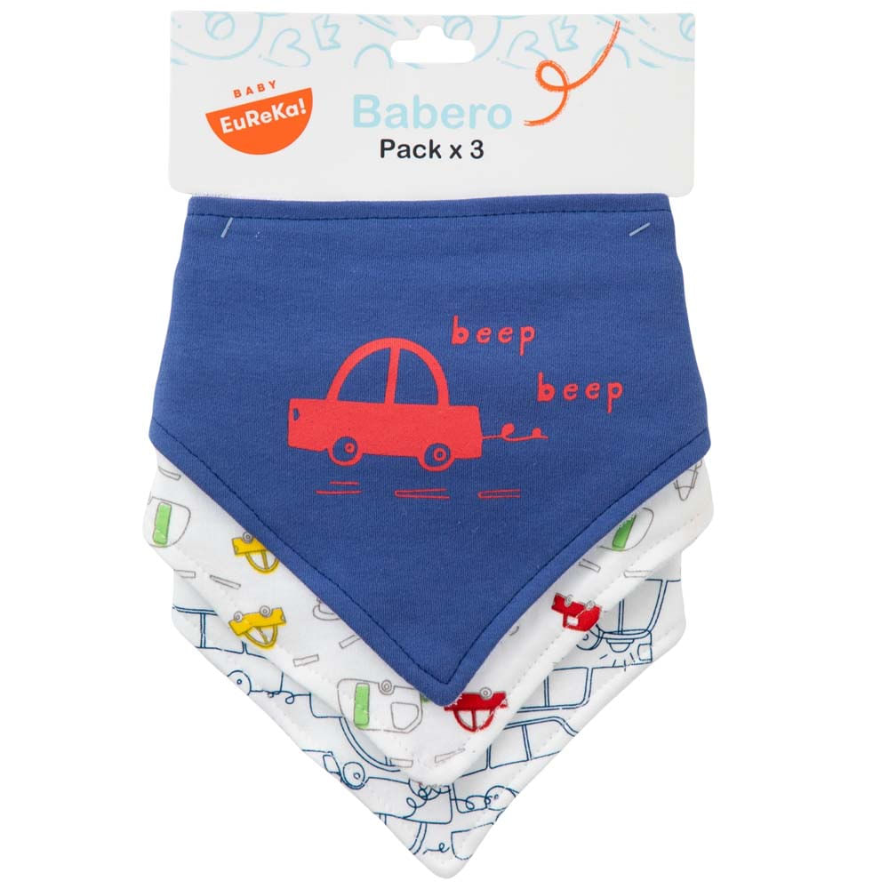 Babero bandana niño BABY EUREKA x3un