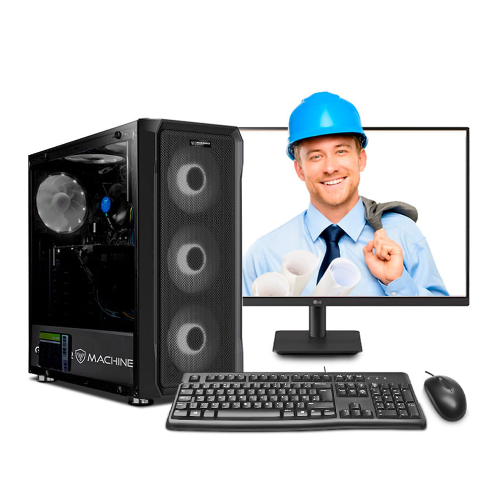 COMPUTADORA INTEL CORE I5 12400F 32GB 500GB 24IPS RTX3050 6GB PC INGENIERÍA MI PC LISTA MIPCLISTA