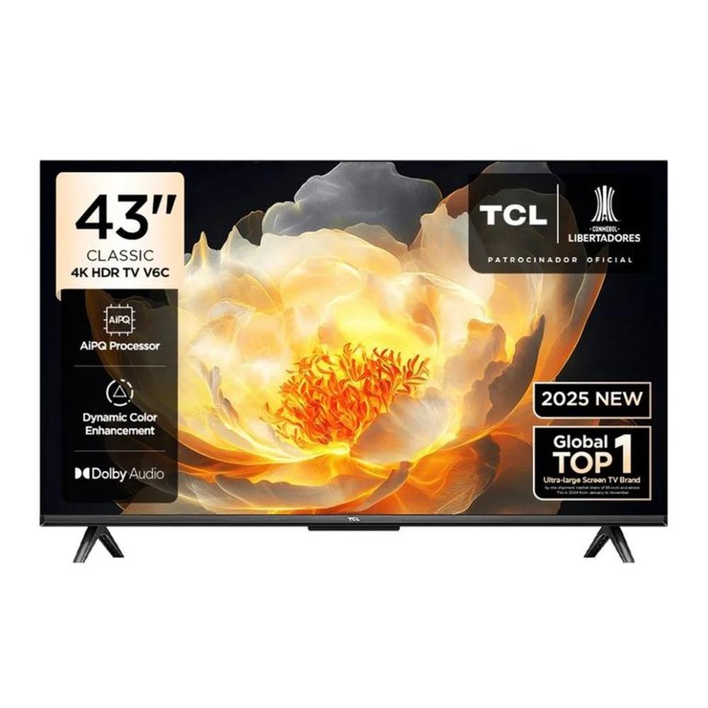 Televisor Smart TV 43 LED 4K UHD Negro TCL