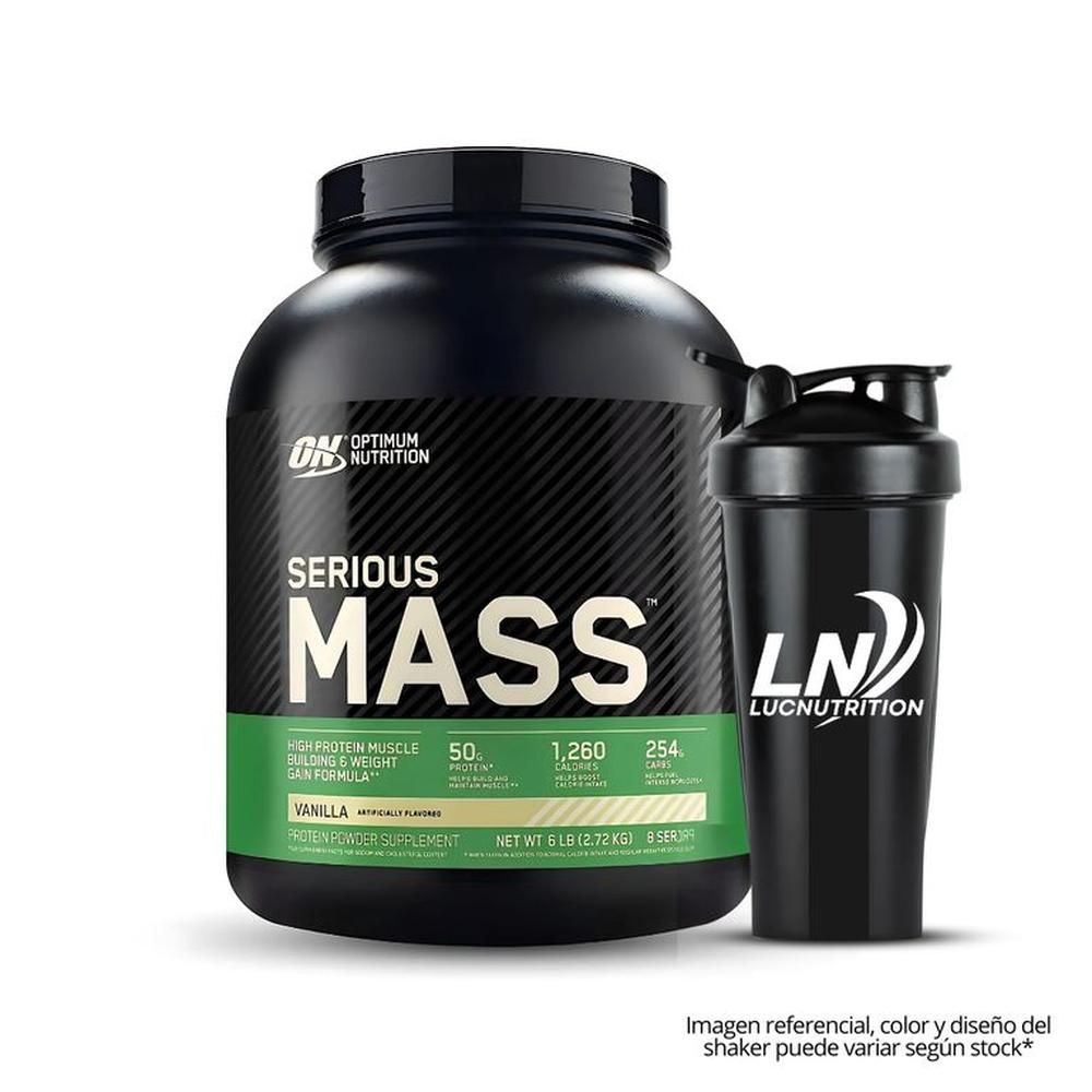 Serious Mass 6 LB - vainilla con Shaker