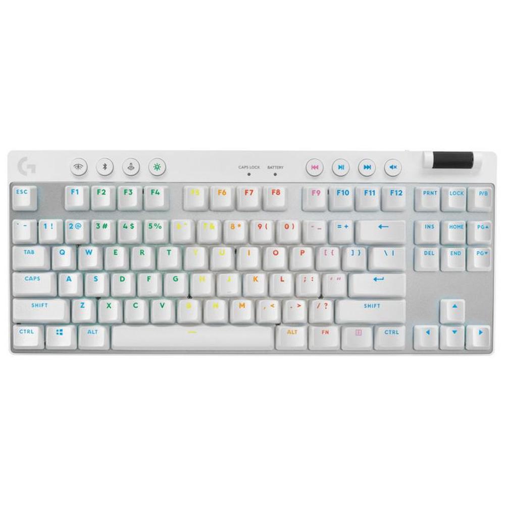 TECLADO LOGITECH PRO X TKL LIGHTSPEED USB WHITE