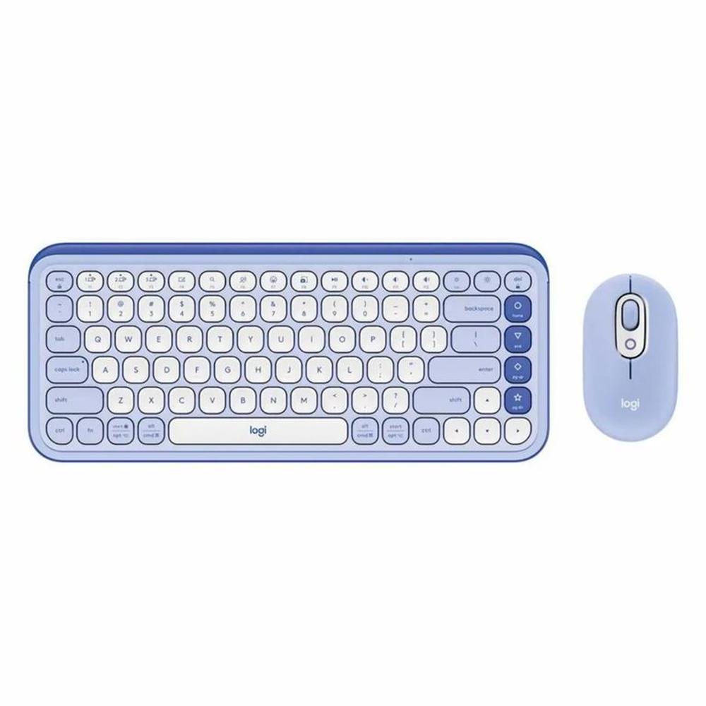 TECLADO LOGITECH + MOUSE POP ICON PURPLE BLUETOOTH