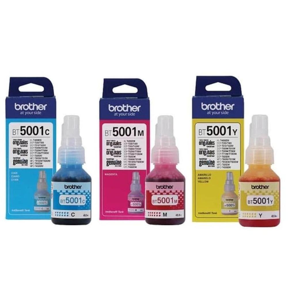 Kit de Tintas Brother BT5001C  BT5001M  BT5001Y