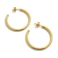 ARETE DE PLATA ARGOLLA 34 30MM CON RECUBRIMIENTO EN ORO