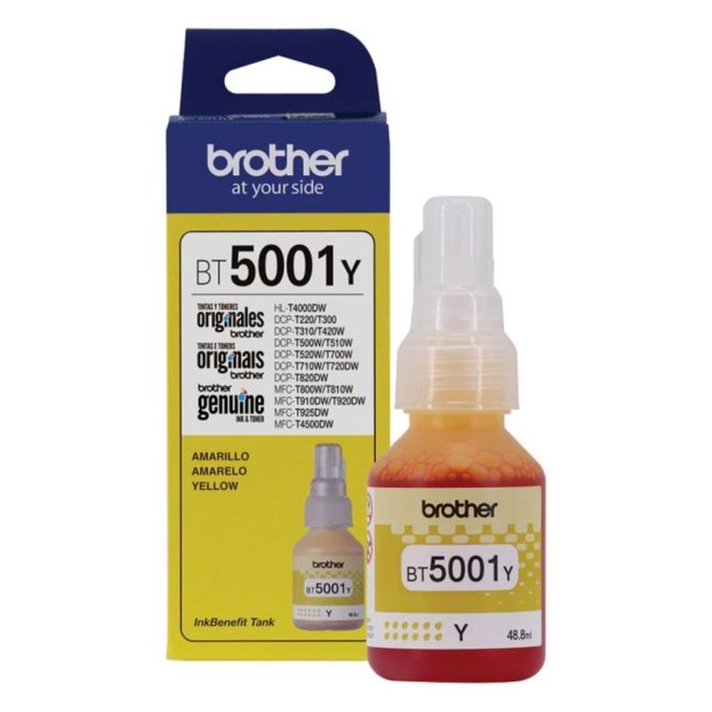 Tinta Brother Color Amarillo BT5001Y Original