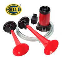 Claxon Hella 2 Cornetas Rojo 12V