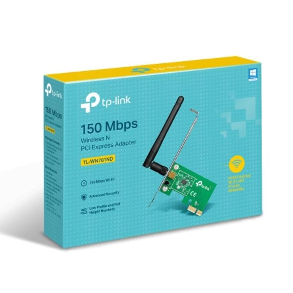 TP-Link TL-WN781ND Adaptador de Red PCIe Wi-Fi 80211bgn 150Mbps con Antena