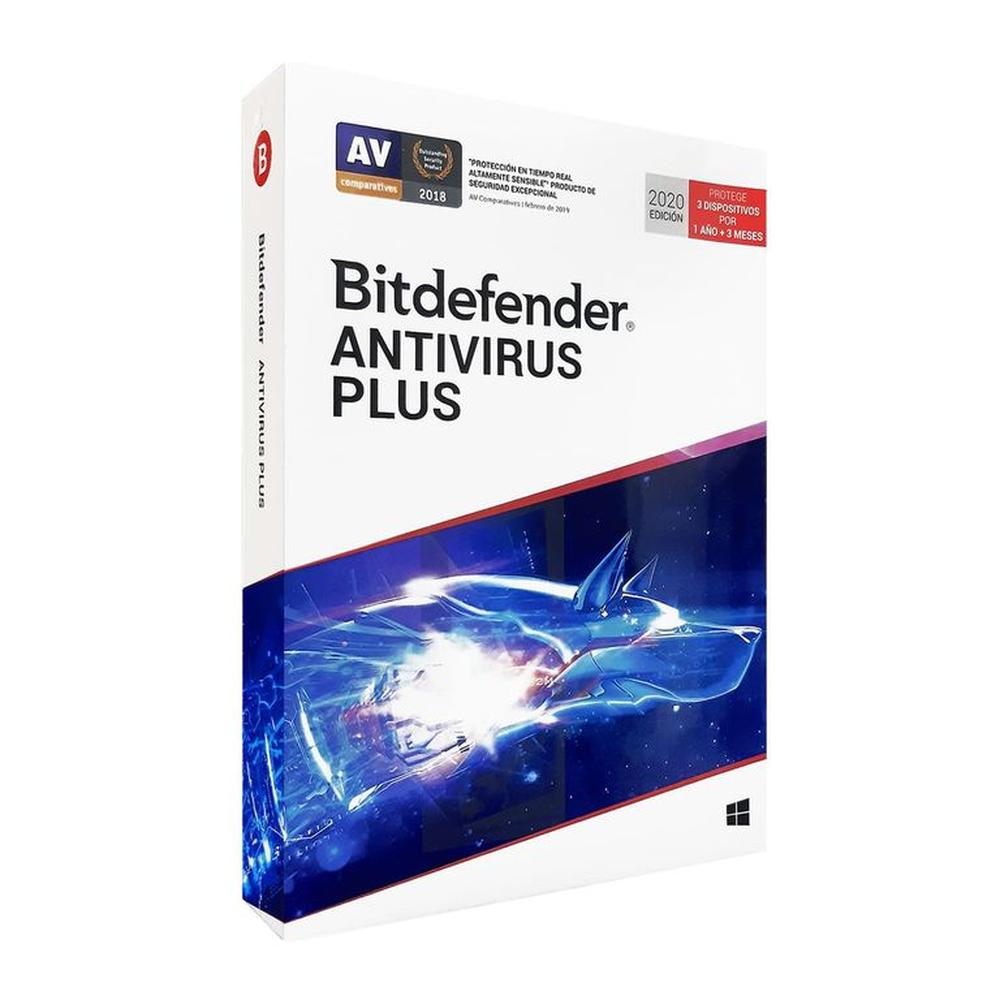 ANTIVIRUS BITDEFENDER PLUS 3PC 12 MESES