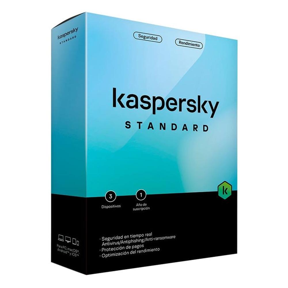 Antivirus Kaspersky Standard 3pc 1 Año
