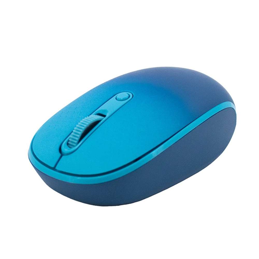 Mouse inalámbrico TEROS TE-1240S, 2.4GHz, 4 botones, azul
