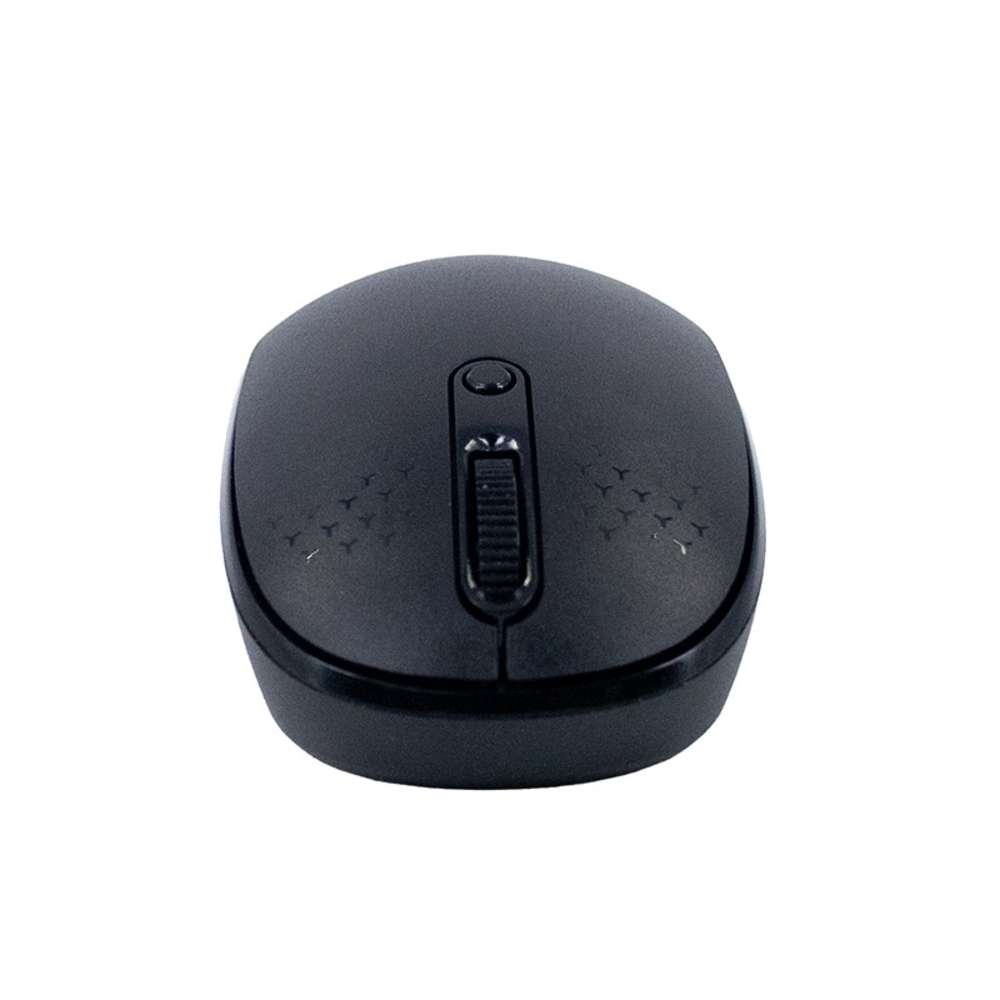 Mouse inalámbrico TEROS TE-1237S, BT 5.0, 2.4 GHz, negro