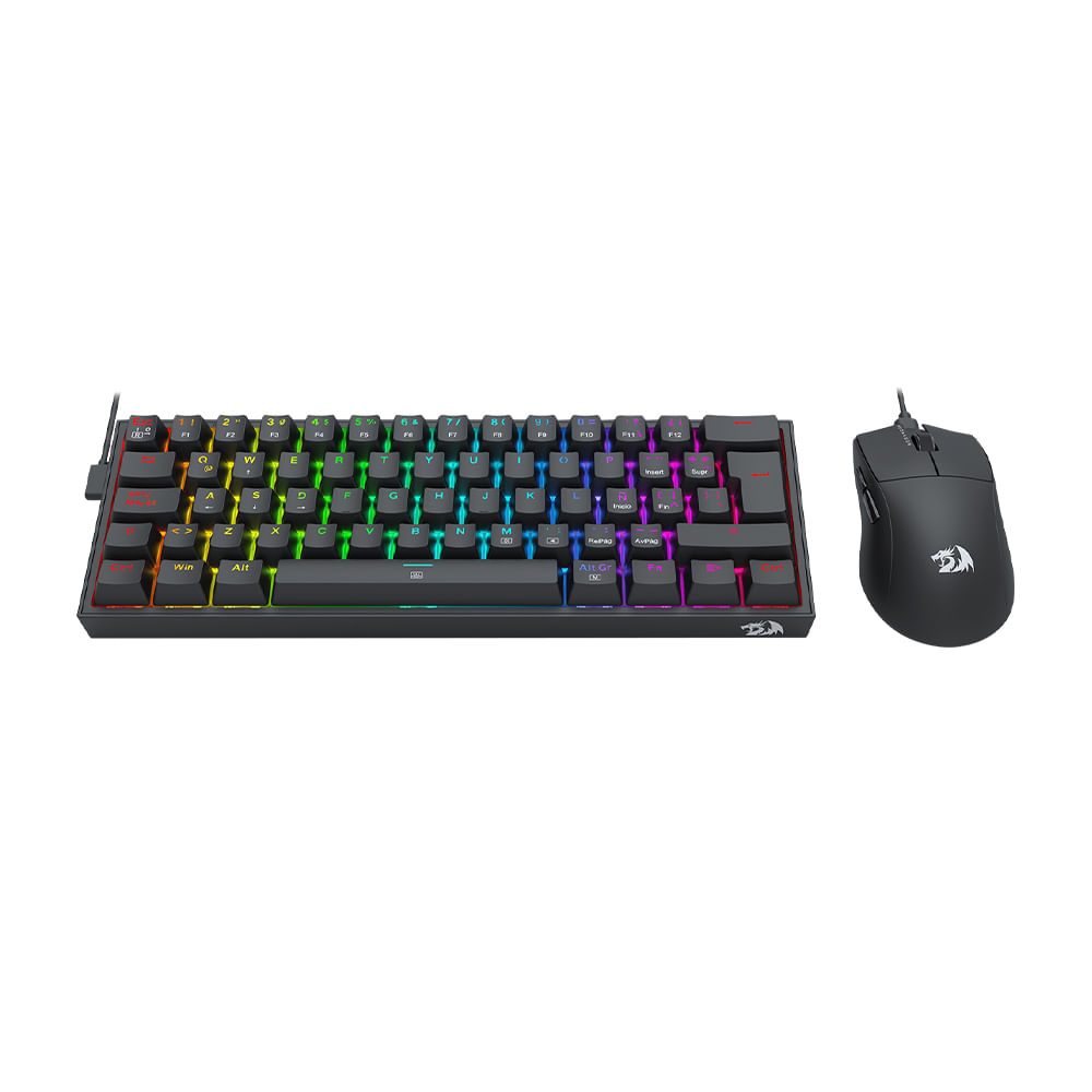 KIT TECLADO Y MOUSE REDRAGON S143 NEGRO