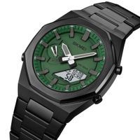 Reloj Skmei 1816 Negro Fondo verde Hora Mundial. Negro Talla única
