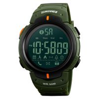Reloj Skmei 1301 Smartwatch Podómetro Bluetooth Verde Correa Silicona. Verde Talla única