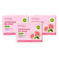PACK 3 JABÓN EN BARRA DE ROSAS BIOAQUA 100G