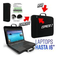Funda para laptop 15"" 16 "" 15.6 maleta con asa - negro