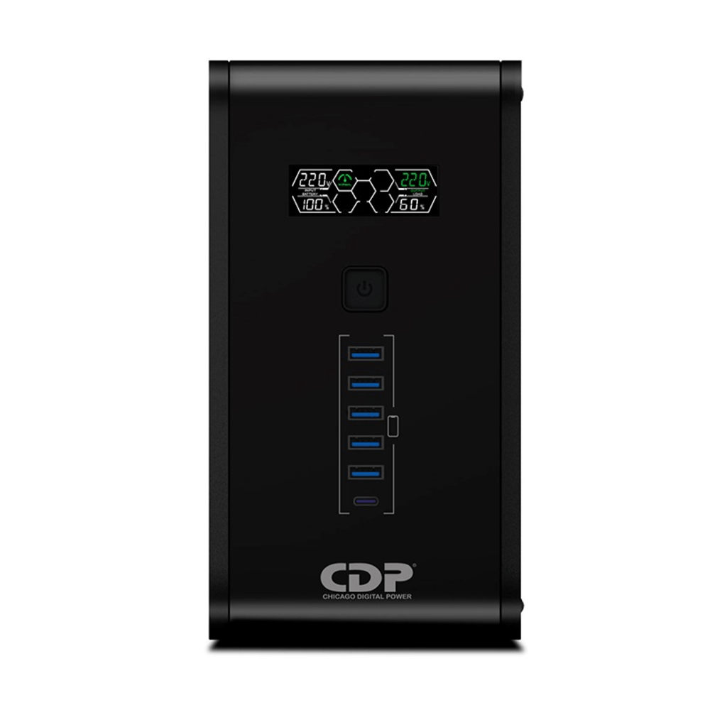 UPS Interactivo CDP (Chicago Digital Power) R-Smart 1510i, 1500VA/900W