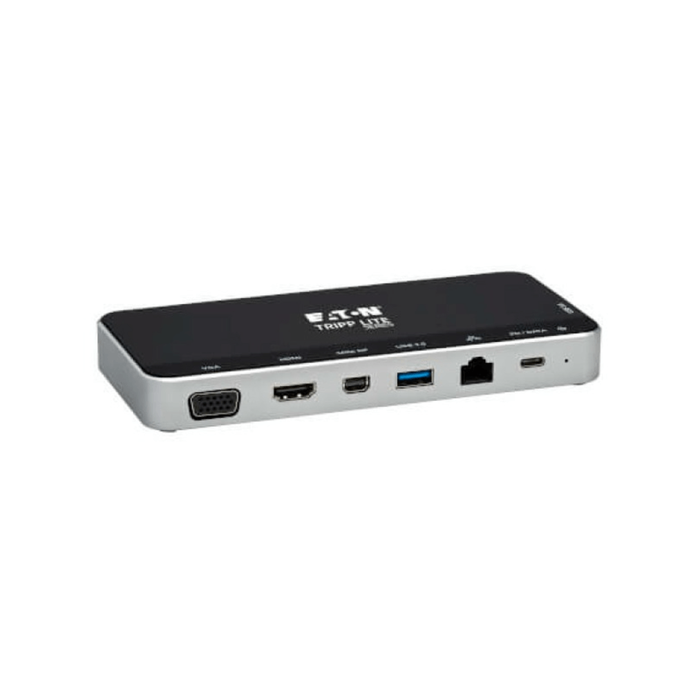 Estación de acoplamiento USB-C Tripp-Lite, HDMI/DP/mDP/VGA/RJ-45/USB-A/USB-C/USB-C PD