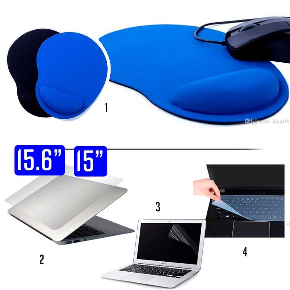Mouse Pad para Escritorio Economico + Kit Protector para Laptop 3 En 1