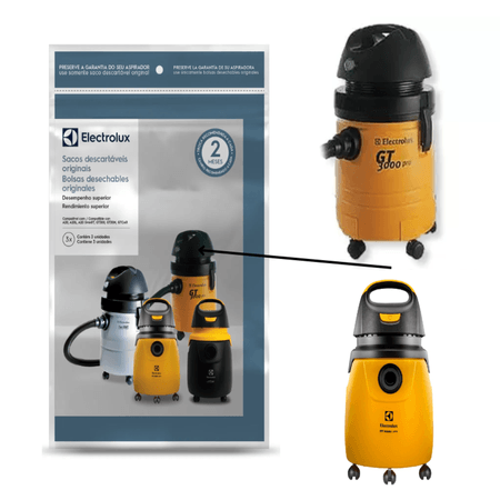 Paquete de 3 Bolsas para Aspiradora Electrolux Mod: A20, A20L, A20, SMART, GT300, GT30N, GTCAR, GT20 Paquete de 3 Bolsas para Aspiradora Electrolux Modelo A20 SMART GT300