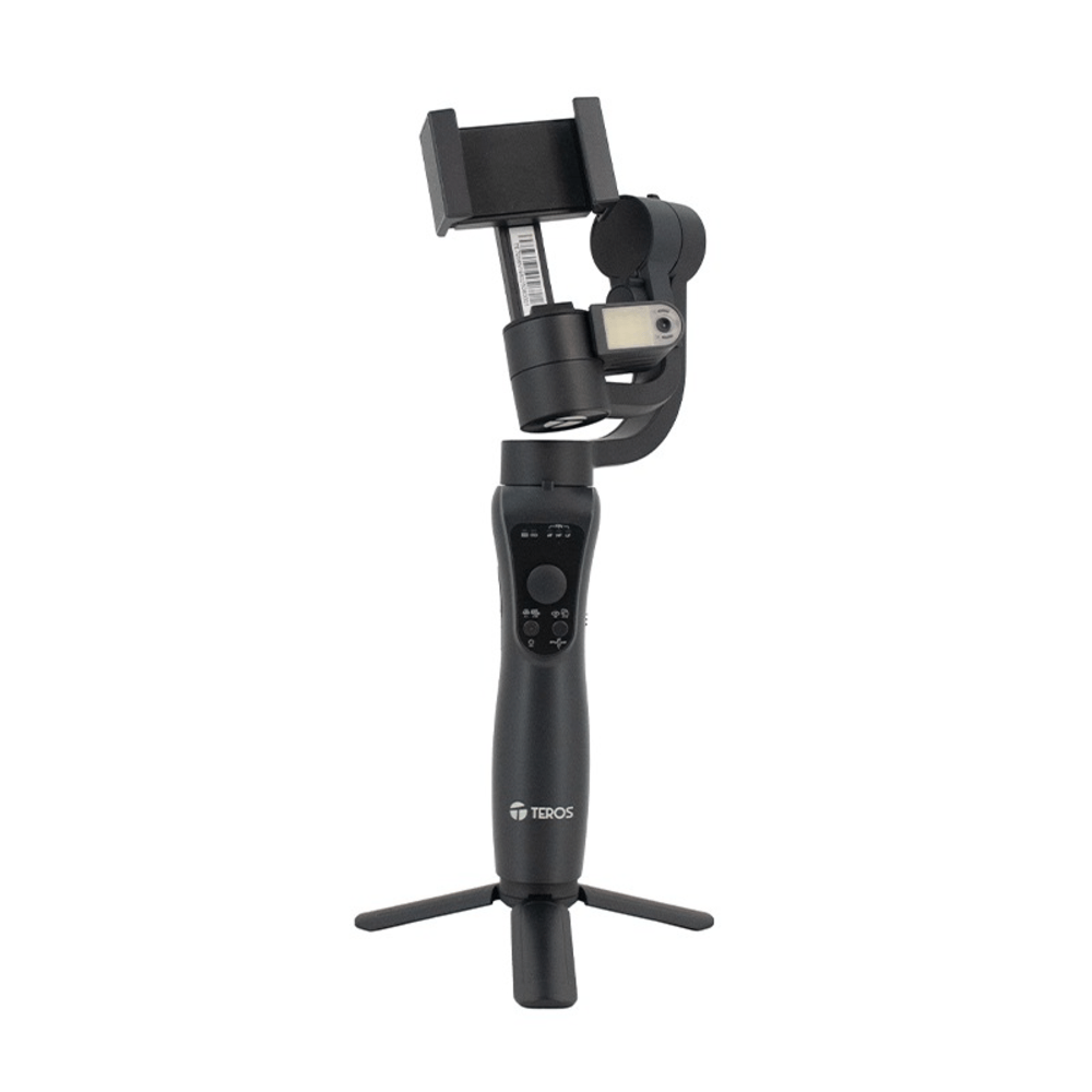 Estabilizador Gimbal de 3 ejes 360º con rastreador IA, TEROS TE-7056N para telefonos