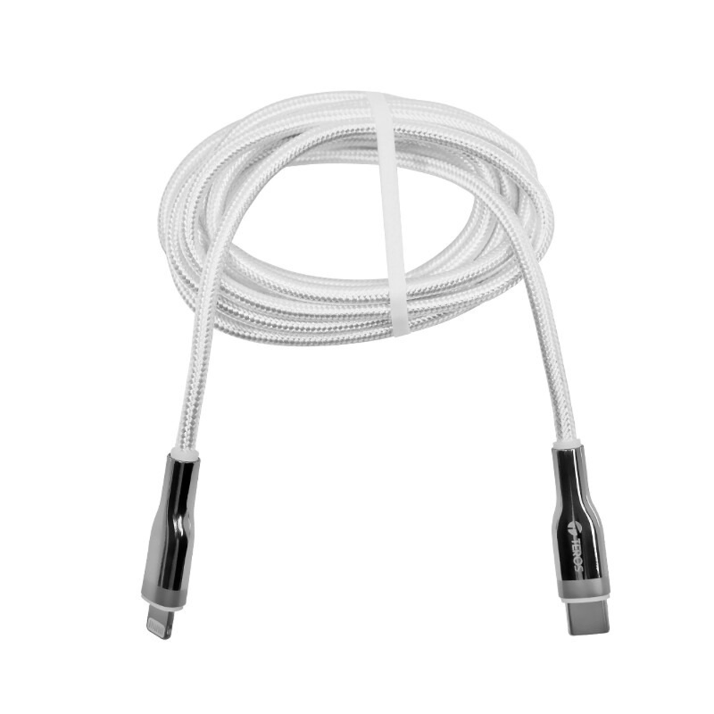 Cable USB TEROS TE-70212W, Tipo C a Lightning, 3A, 20W Máx