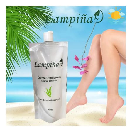 Lampiña Crema Depiladora Corporal Quita Vellos x 2 und