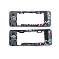 Porta Placa Modelo Europeo Toyota Perú Universal Negro