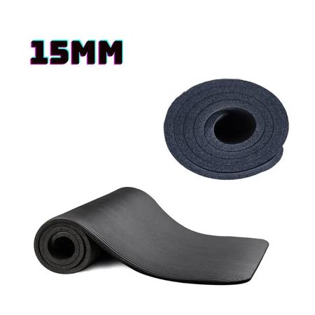 Mat De Yoga 15 mm Negro